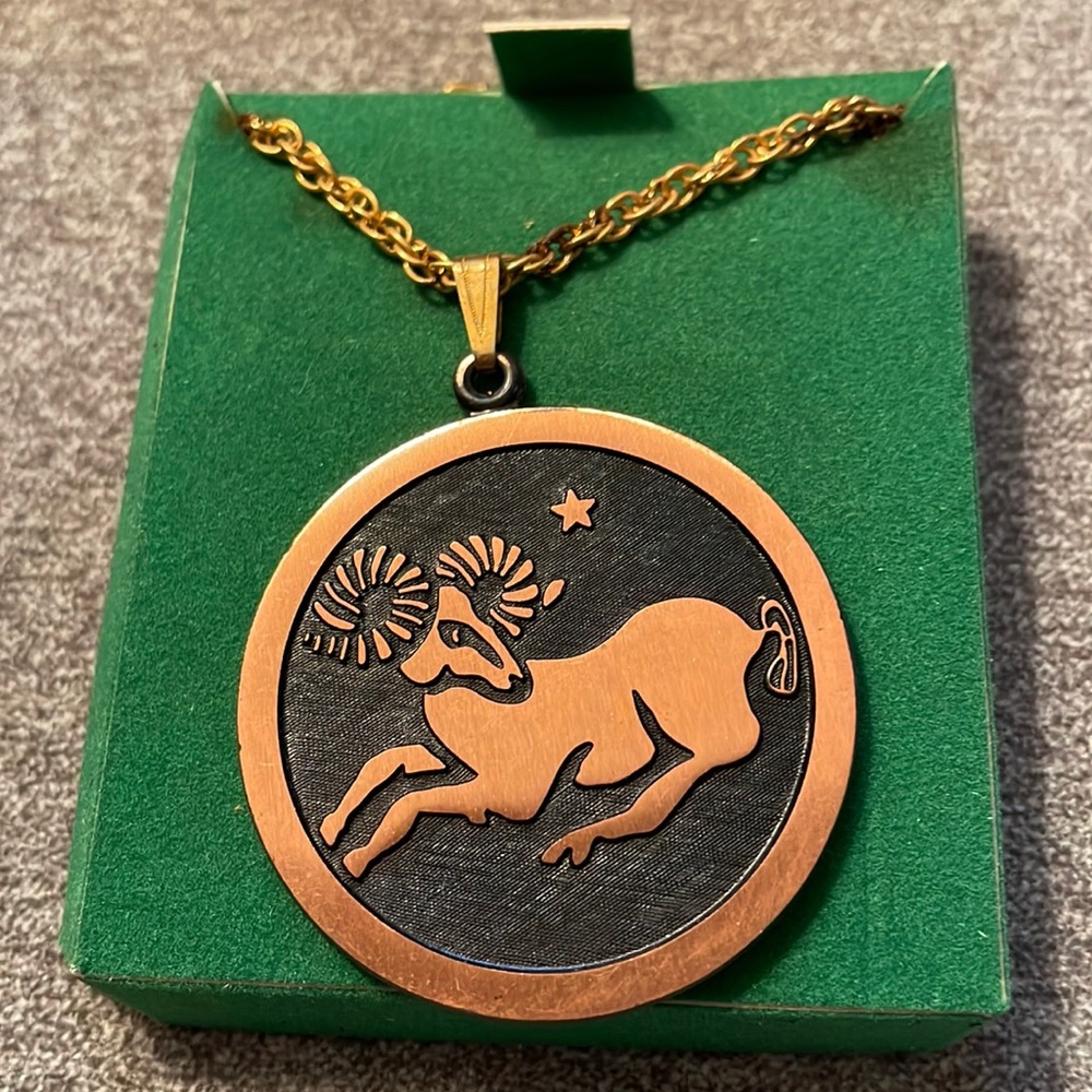 Coppercraft ram necklace